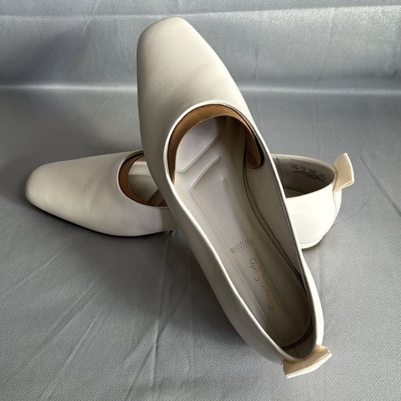 FRANCO SARTO L-VANA, WHITE LE BALLET FLAT SIZE 91/2 - Picture 7 of 8